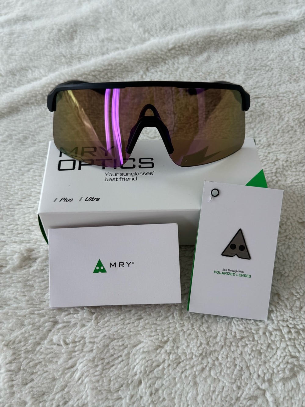 Purple Mirrored Sport Sunglasses running cycling